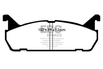 DP4828R EBC Brakes Комплект тормозных колодок, дисковый тормоз