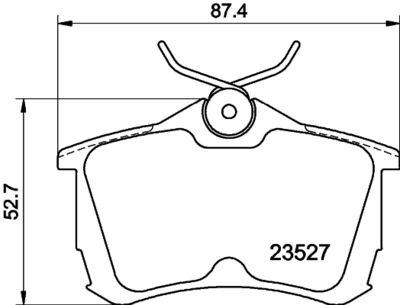 8DB355030161 HELLA PAGID Комплект тормозных колодок, дисковый тормоз