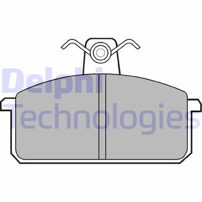 LP305 DELPHI Комплект тормозных колодок, дисковый тормоз