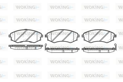 P218342 WOKING Комплект тормозных колодок, дисковый тормоз