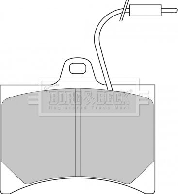 BBP1045 BORG & BECK Комплект тормозных колодок, дисковый тормоз