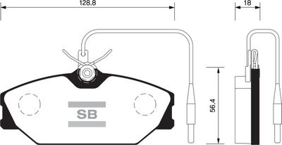FBP1483 FI.BA Комплект тормозных колодок, дисковый тормоз