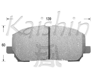 FK2231 KAISHIN Комплект тормозных колодок, дисковый тормоз