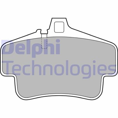 LP1813 DELPHI Комплект тормозных колодок, дисковый тормоз