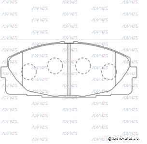 SN694 ADVICS Комплект тормозных колодок, дисковый тормоз