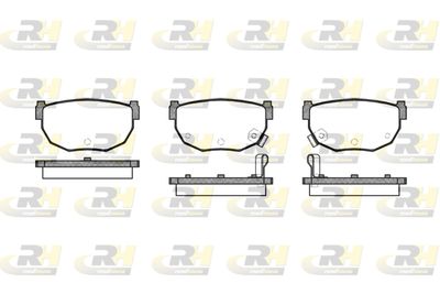 215112 ROADHOUSE Комплект тормозных колодок, дисковый тормоз