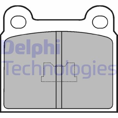LP86 DELPHI Комплект тормозных колодок, дисковый тормоз