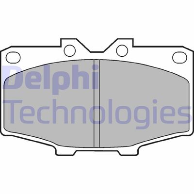 LP448 DELPHI Комплект тормозных колодок, дисковый тормоз