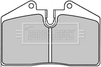 BBP1227 BORG & BECK Комплект тормозных колодок, дисковый тормоз