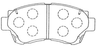 FP0476 FIT Комплект тормозных колодок, дисковый тормоз