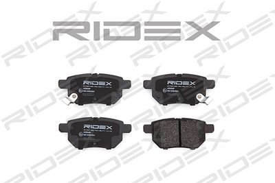 402B0689 RIDEX Комплект тормозных колодок, дисковый тормоз