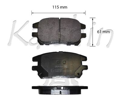 FK10221 KAISHIN Комплект тормозных колодок, дисковый тормоз