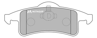 LVXL1051 MOTAQUIP Комплект тормозных колодок, дисковый тормоз