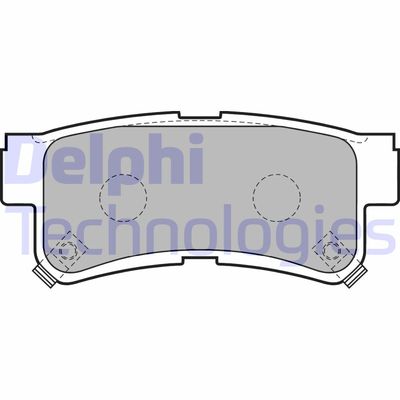 LP1765 DELPHI Комплект тормозных колодок, дисковый тормоз