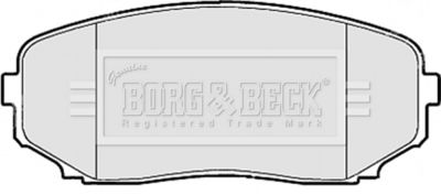 BBP2114 BORG & BECK Комплект тормозных колодок, дисковый тормоз