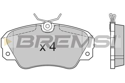 BP2514 BREMSI Комплект тормозных колодок, дисковый тормоз