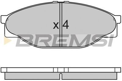 BP2633 BREMSI Комплект тормозных колодок, дисковый тормоз