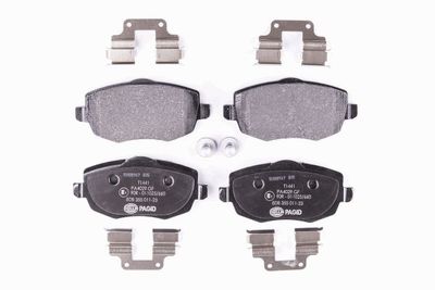 8DB355011231 HELLA Комплект тормозных колодок, дисковый тормоз