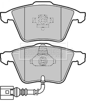 BBP2012 BORG & BECK Комплект тормозных колодок, дисковый тормоз