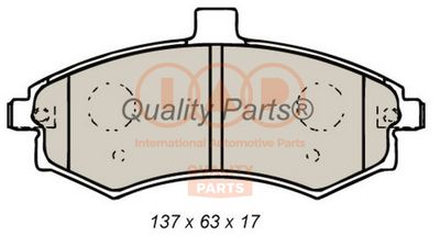 70407022 IAP QUALITY PARTS Комплект тормозных колодок, дисковый тормоз