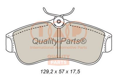 70413081 IAP QUALITY PARTS Комплект тормозных колодок, дисковый тормоз