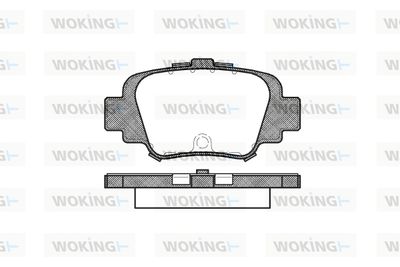 P599300 WOKING Комплект тормозных колодок, дисковый тормоз