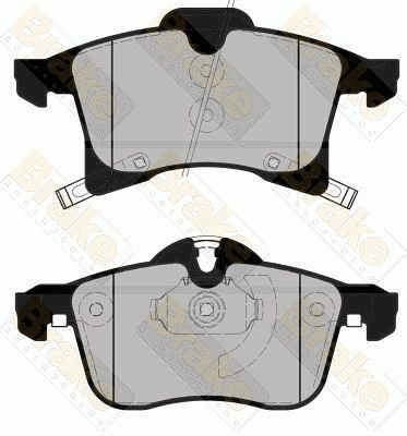 PA1593 Brake ENGINEERING Комплект тормозных колодок, дисковый тормоз