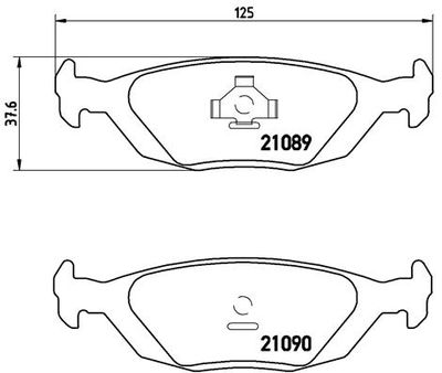 P71003 BREMBO Комплект тормозных колодок, дисковый тормоз