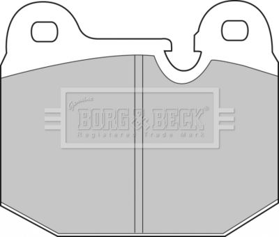 BBP1043 BORG & BECK Комплект тормозных колодок, дисковый тормоз
