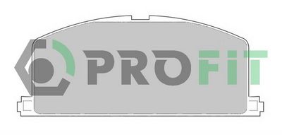 50000308 PROFIT Комплект тормозных колодок, дисковый тормоз