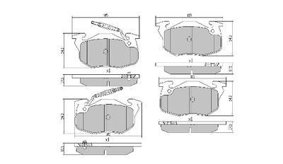 FBP0464 FREMAX Комплект тормозных колодок, дисковый тормоз