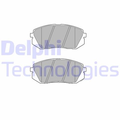 LP2294 DELPHI Комплект тормозных колодок, дисковый тормоз