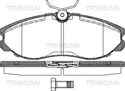 811014174 TRISCAN Комплект тормозных колодок, дисковый тормоз
