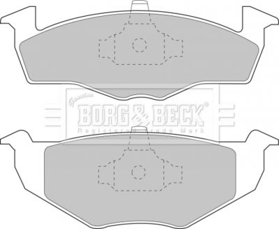 BBP1555 BORG & BECK Комплект тормозных колодок, дисковый тормоз