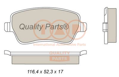 70413093P IAP QUALITY PARTS Комплект тормозных колодок, дисковый тормоз