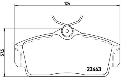 P56036 BREMBO Комплект тормозных колодок, дисковый тормоз