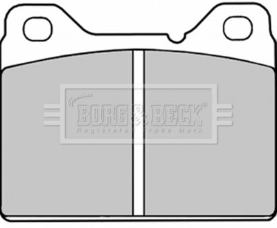 BBP1007 BORG & BECK Комплект тормозных колодок, дисковый тормоз