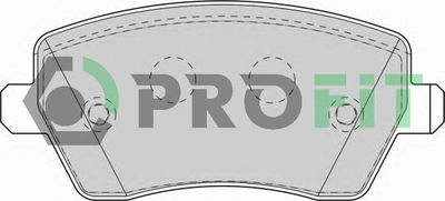 50001617 PROFIT Комплект тормозных колодок, дисковый тормоз