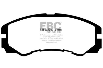 DP6973 EBC Brakes Комплект тормозных колодок, дисковый тормоз