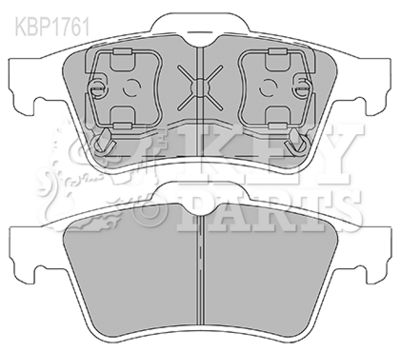 KBP1761 KEY PARTS Комплект тормозных колодок, дисковый тормоз