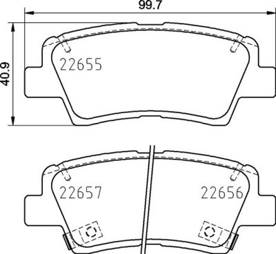 P30103 BREMBO Комплект тормозных колодок, дисковый тормоз