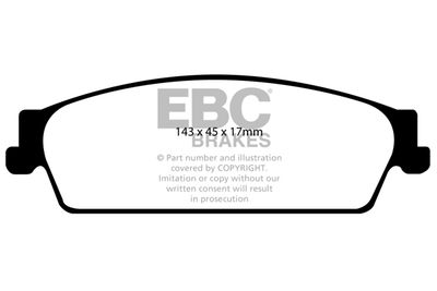 DP61780 EBC Brakes Комплект тормозных колодок, дисковый тормоз