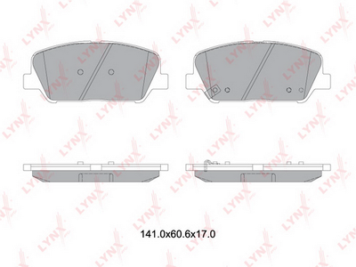 BD3631 LYNXauto Комплект тормозных колодок, дисковый тормоз