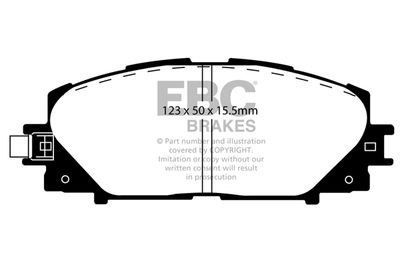 DP18172 EBC Brakes Комплект тормозных колодок, дисковый тормоз