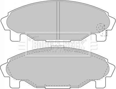 BBP1581 BORG & BECK Комплект тормозных колодок, дисковый тормоз