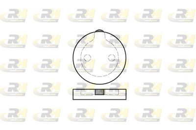208900 ROADHOUSE Комплект тормозных колодок, дисковый тормоз