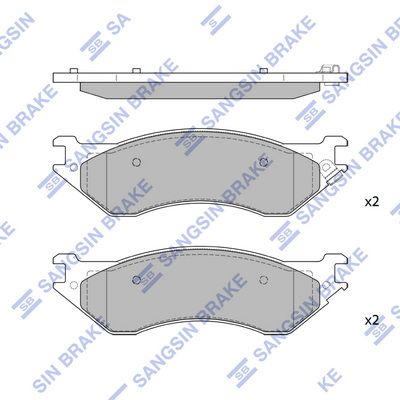 SP1294 Hi-Q Комплект тормозных колодок, дисковый тормоз