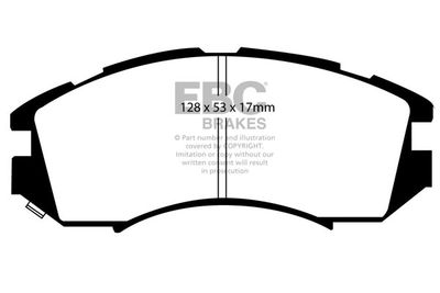 DP819 EBC Brakes Комплект тормозных колодок, дисковый тормоз