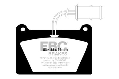 DP4627R EBC Brakes Комплект тормозных колодок, дисковый тормоз