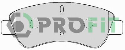 50001399C PROFIT Комплект тормозных колодок, дисковый тормоз